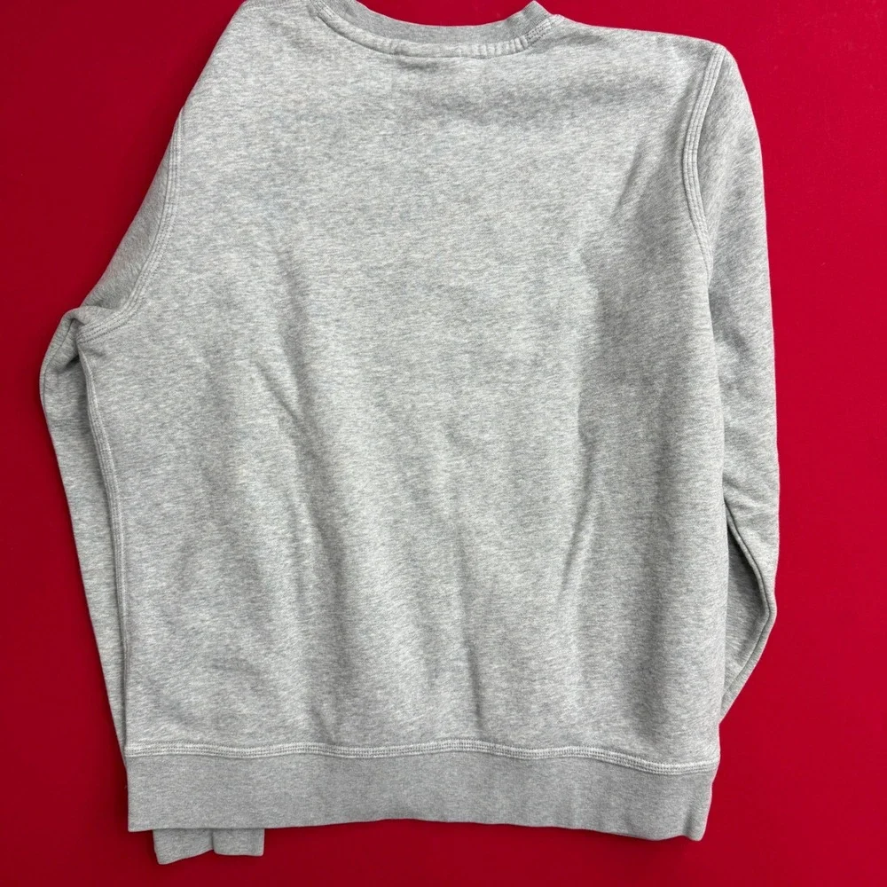VTG Y2K Nike Men Sportswear Fleece LARGE Crewneck Sweatshirt Grey Heather Swoosh